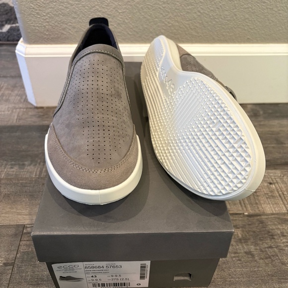ECCO Mens Cathum Loafers grey Size 10.5 - Picture 1 of 4